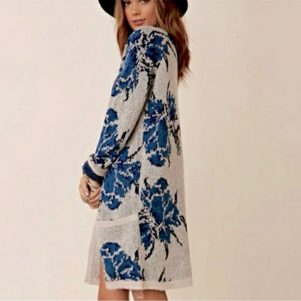 RARE Free People Flower Power Cardigan Sweater XS
